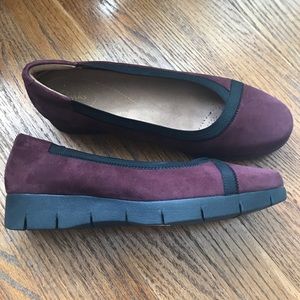 Clarks Daelyn Hill Wine Suede